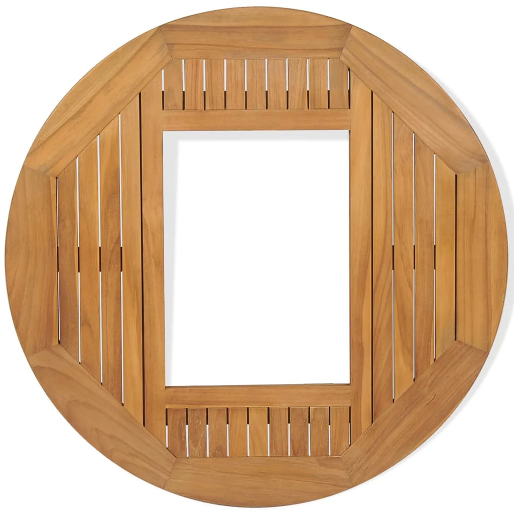 Crate Tabletop Teak 27.6" Z575