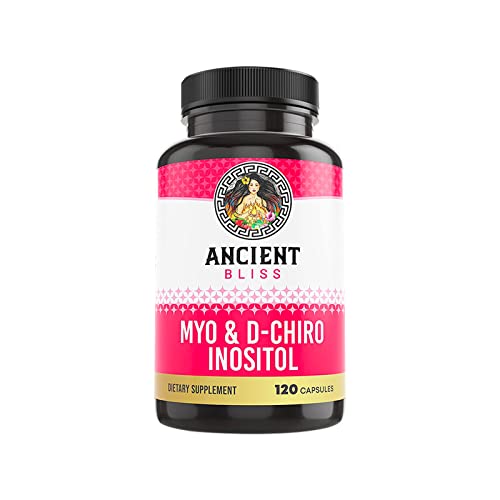 Myo & D-Chiro Inositol Supplement 40 to 1 Ratio 120 Vegan Capsules Q5309