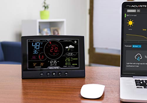 5-in-1 Home Weather Station with Wi-Fi, Black U7631