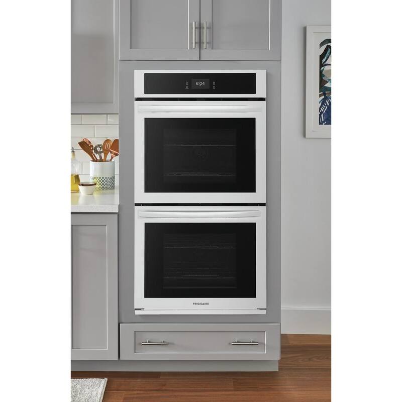 Double Electric Built-In Wall Oven with Convection in White S9005