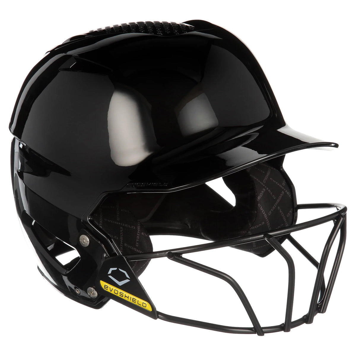 Youth Navy Gloss Finish Batting Helmet with Facemask V3458