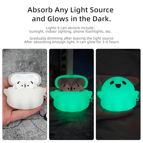 Glow in The Dark Soft Silicone Case Cover for AirPods 4 E718
