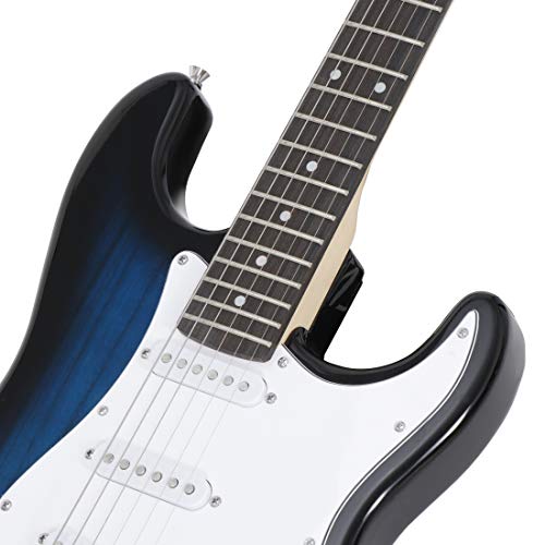 39" Full Size Electric Guitar with Amp Case and Accessories Pack Blue Z2832