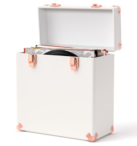 Vinyl Storage and Carrying Case Waterproof Portable Organizer Holds 50 7-12 Inch Records Z976170