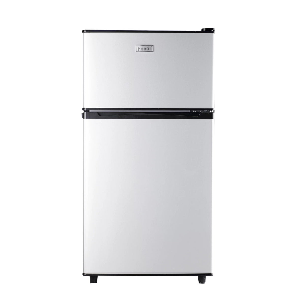 Two Door Mini Fridge with Freezer, 3.5 Cu ft, Black X79490