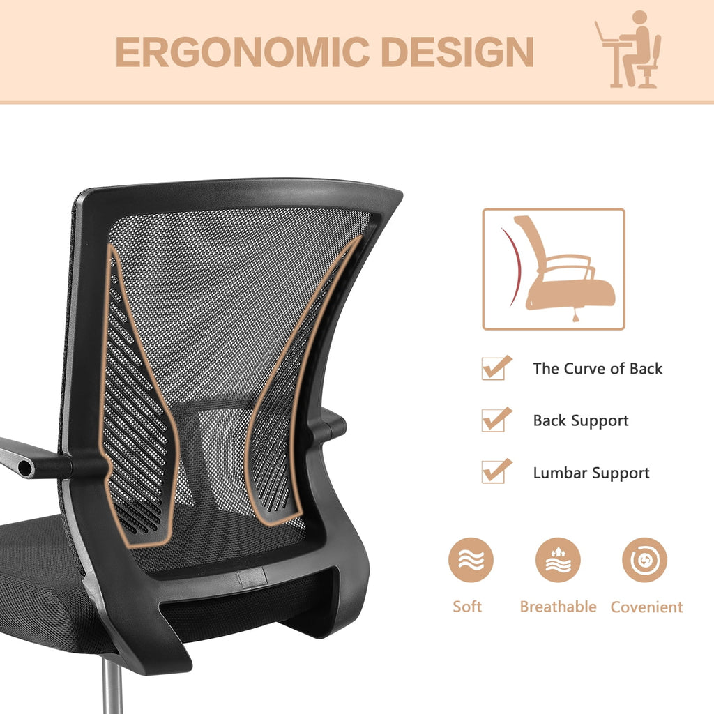 Adjustable Height Drafting Chair with Armrest and Foot Ring, Black Q400602