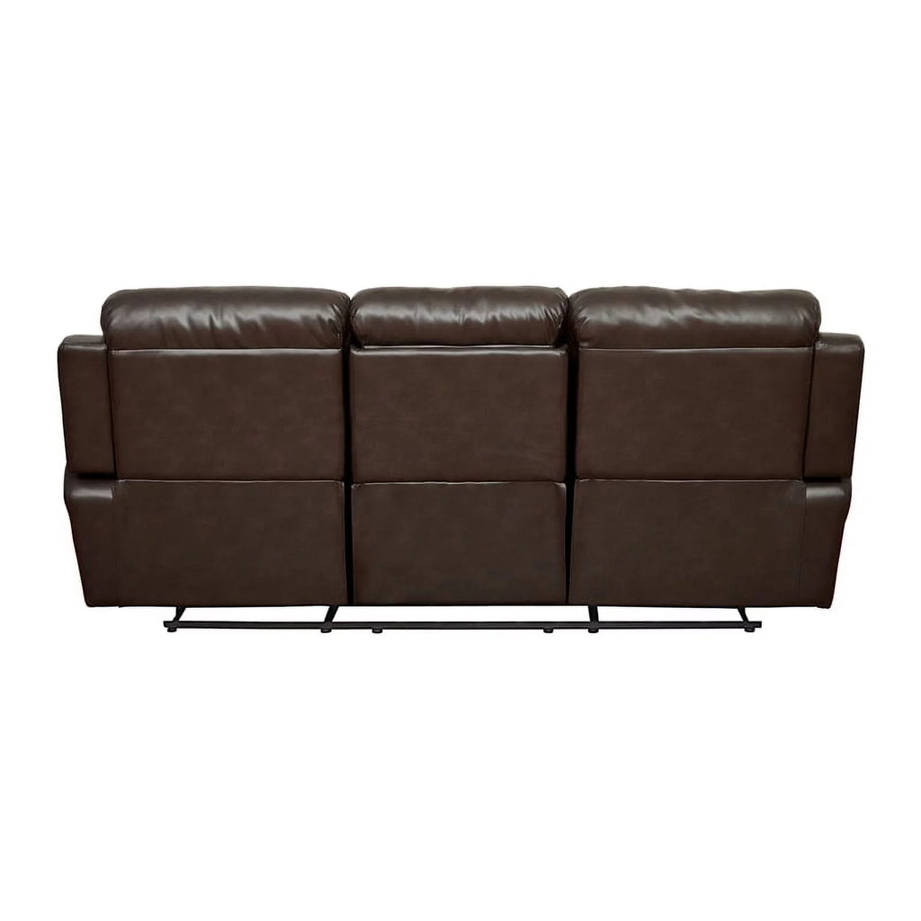 Brown Double Reclining Sofa with Cup Holders P656889