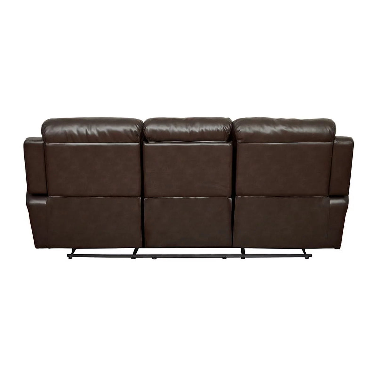 Brown Double Reclining Sofa with Cup Holders P656889