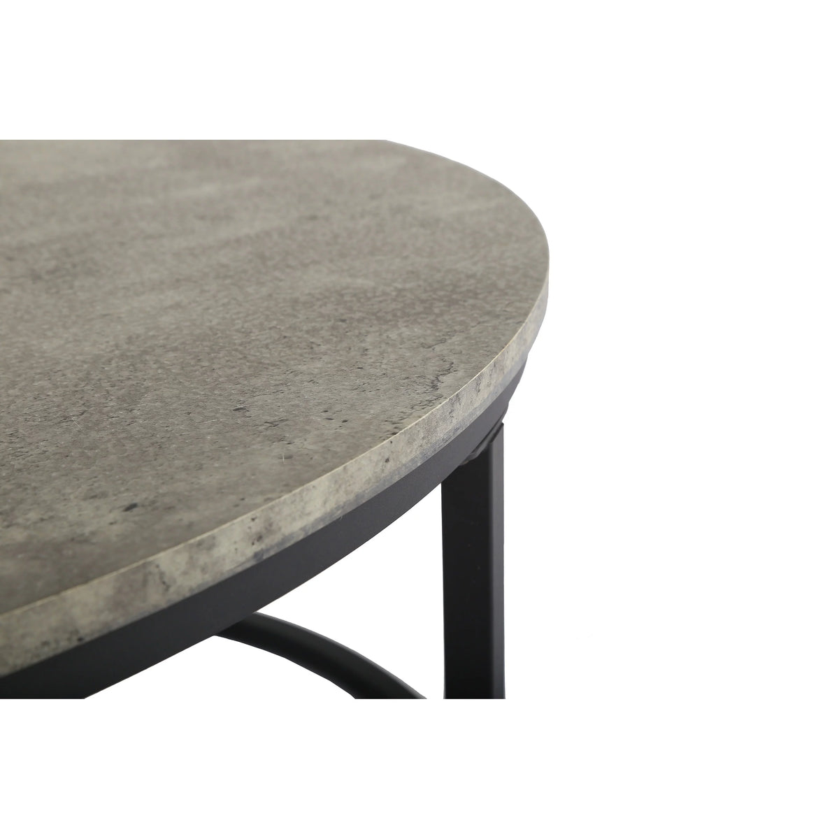 2 Pieces Glass MDF Nesting Table Set L551461