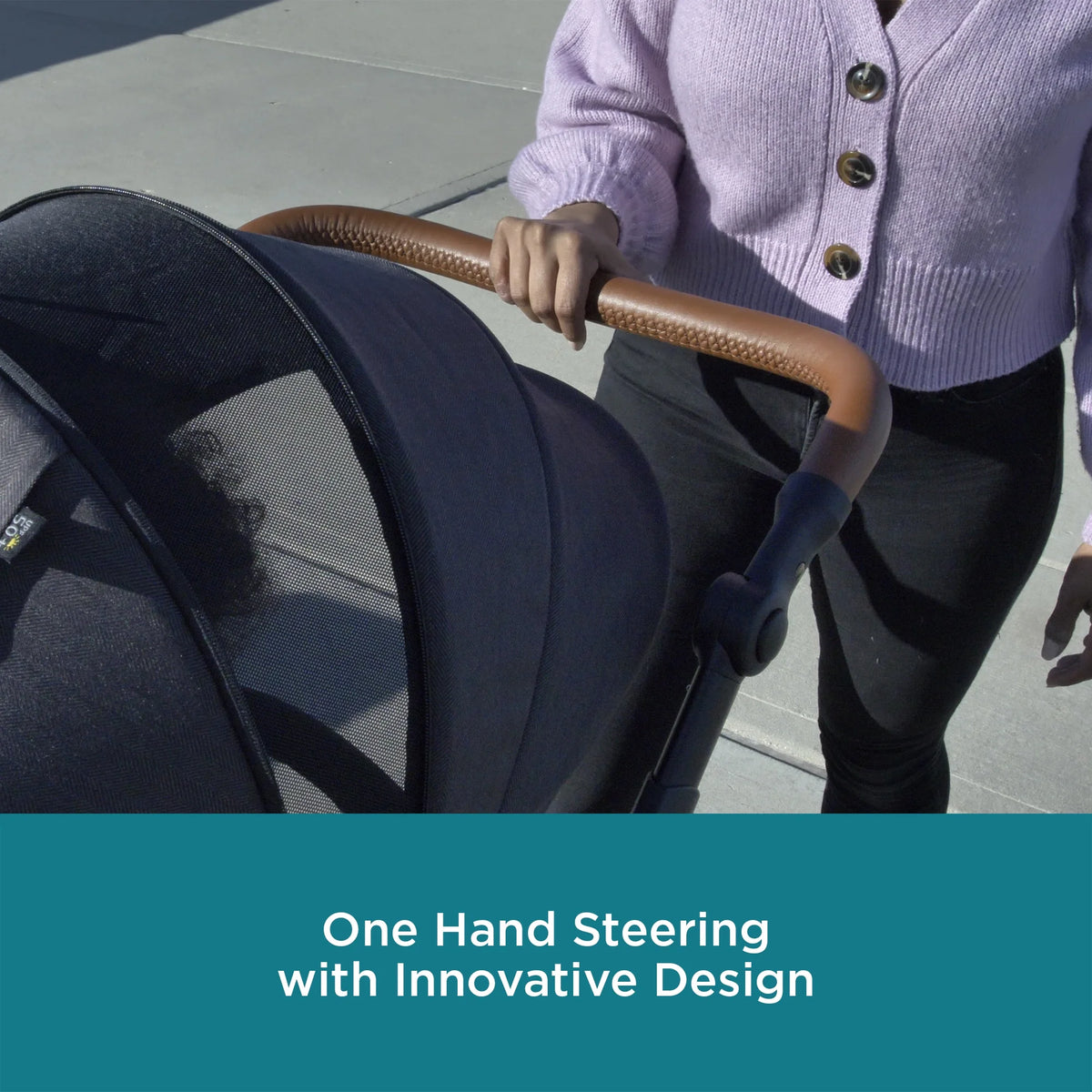 Black Double Tandem Stroller U747