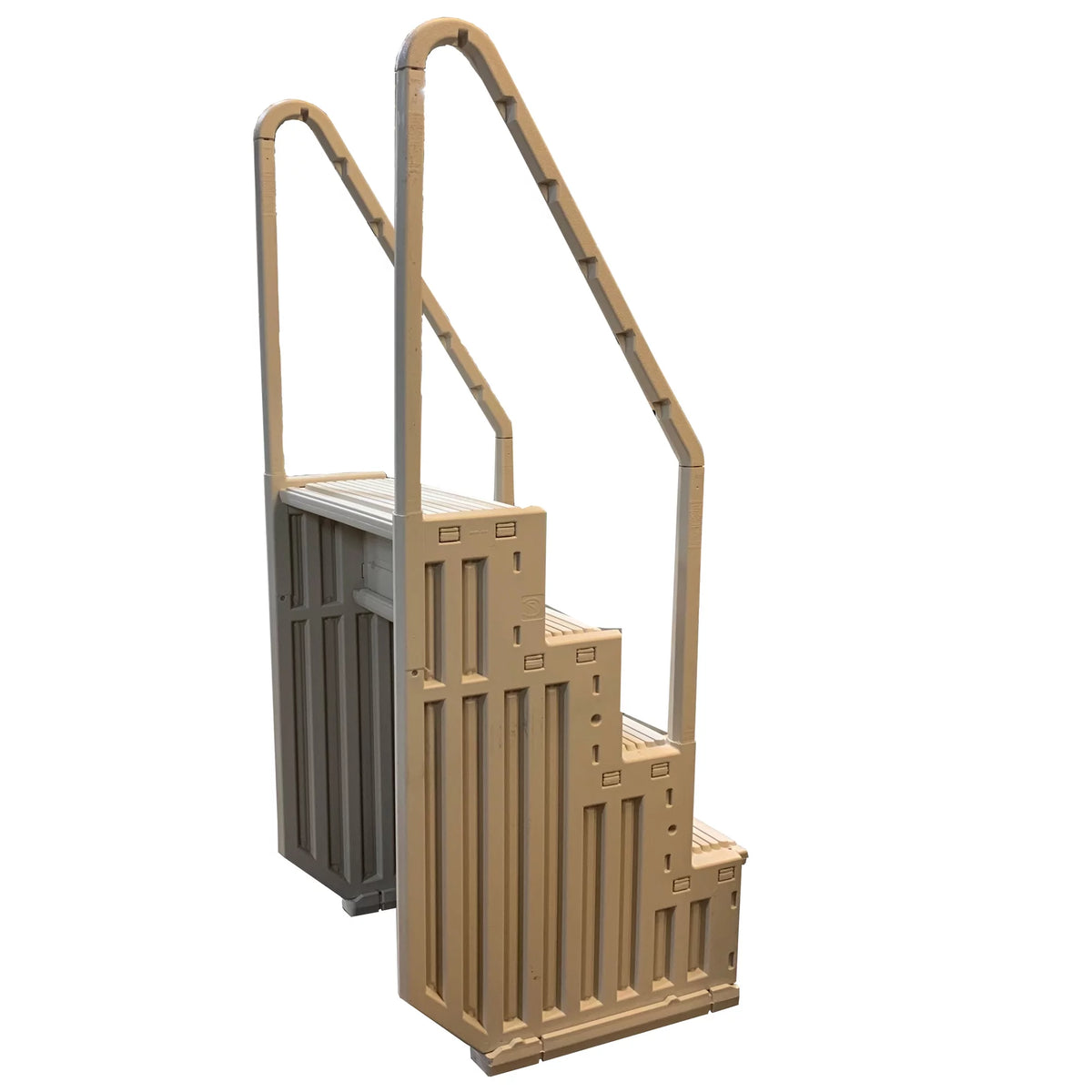 Above Ground Swimming Pool Ladder 4 Stair Step System Warm Gray M91737
