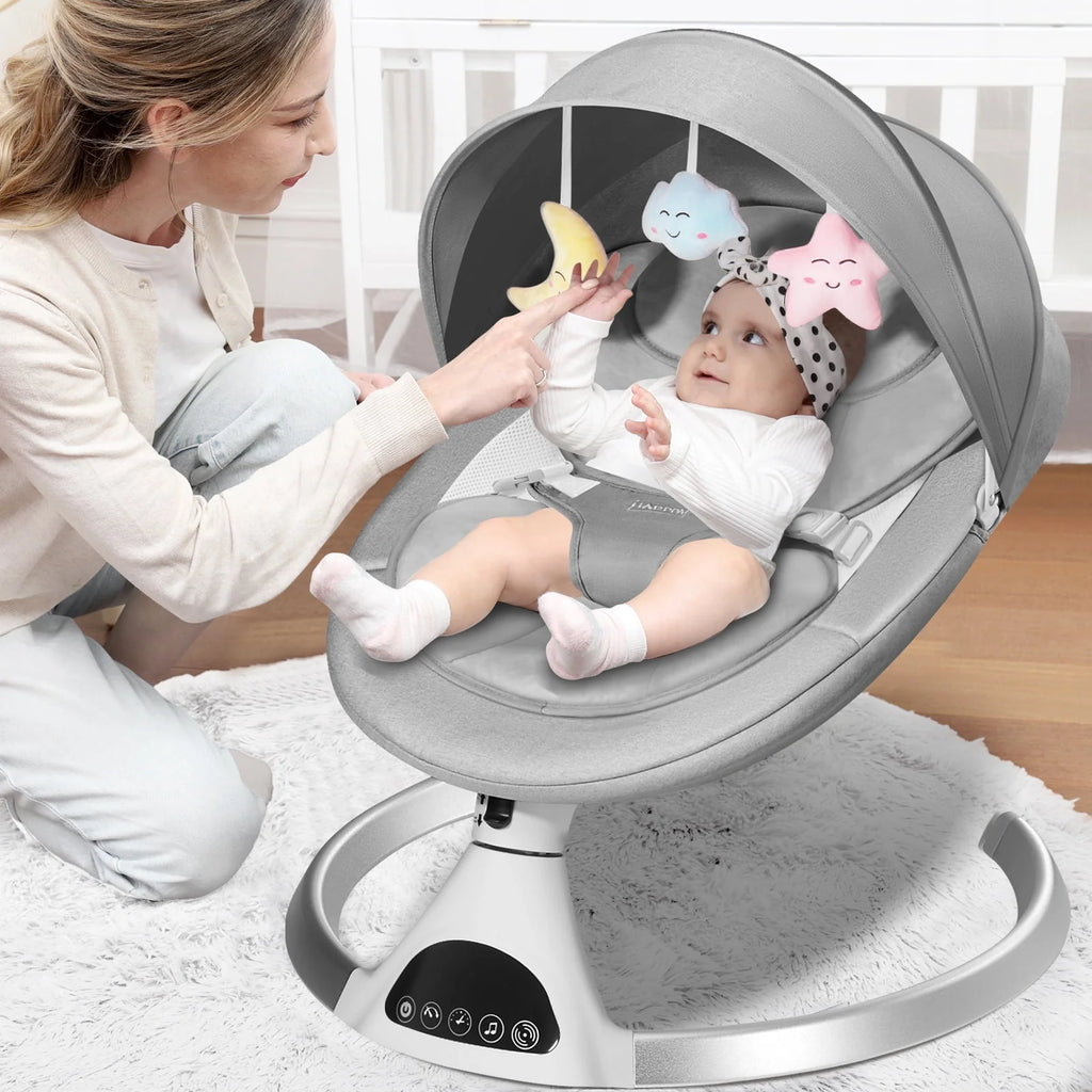 Pink Electric Baby Swing Q9932