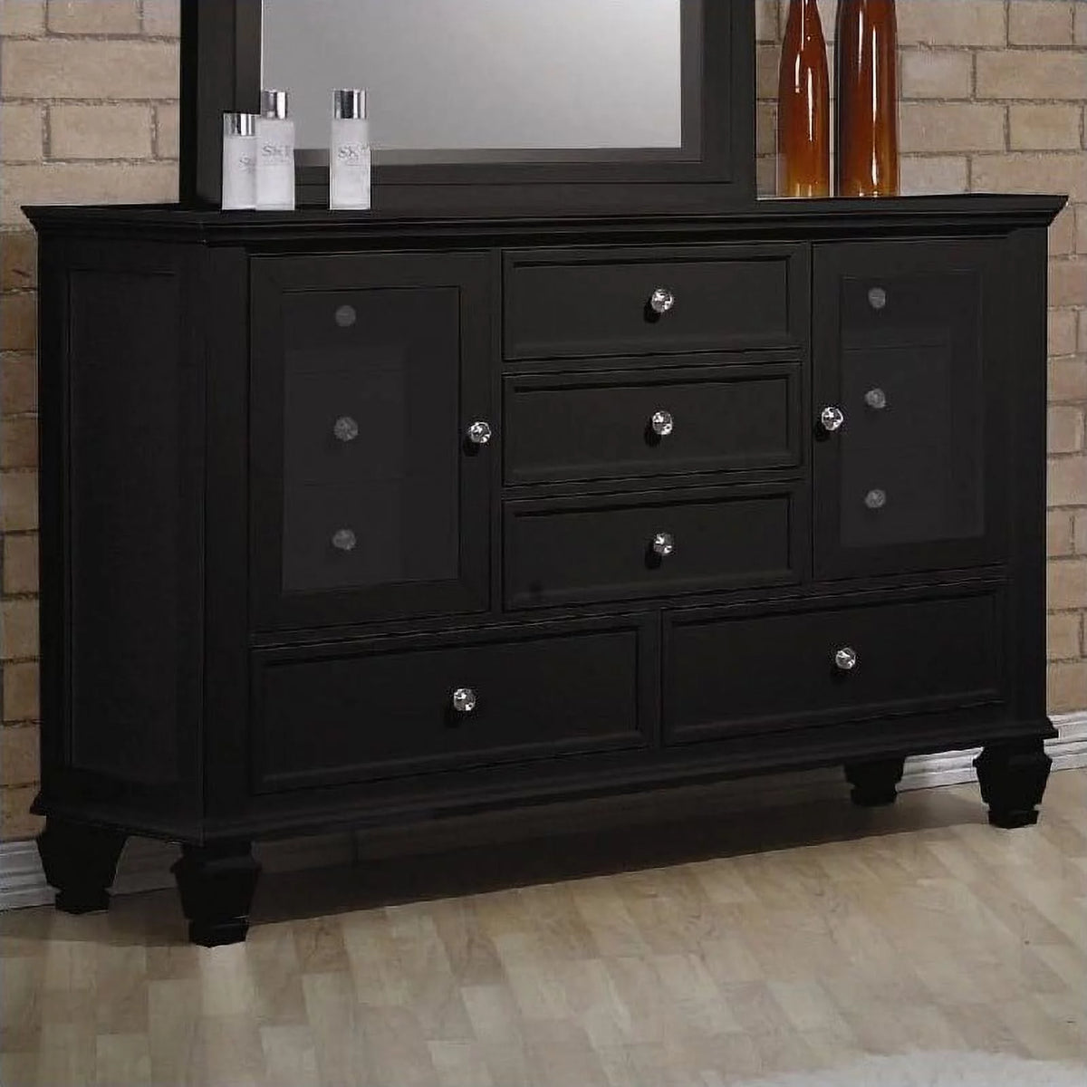Black 11 Drawer Dresser H51153