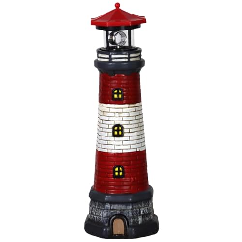 15 inch Waterproof Resin Solar Lighthouse Light J748