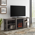 Slate Grey Tiered Fireplace TV Stand A9934