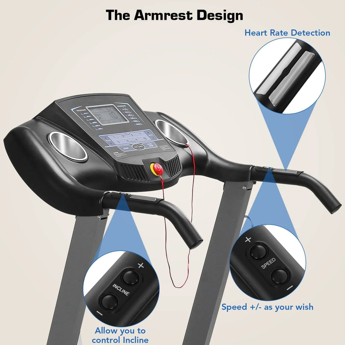 Folding Treadmill with 12-Level Automatic Incline G20869