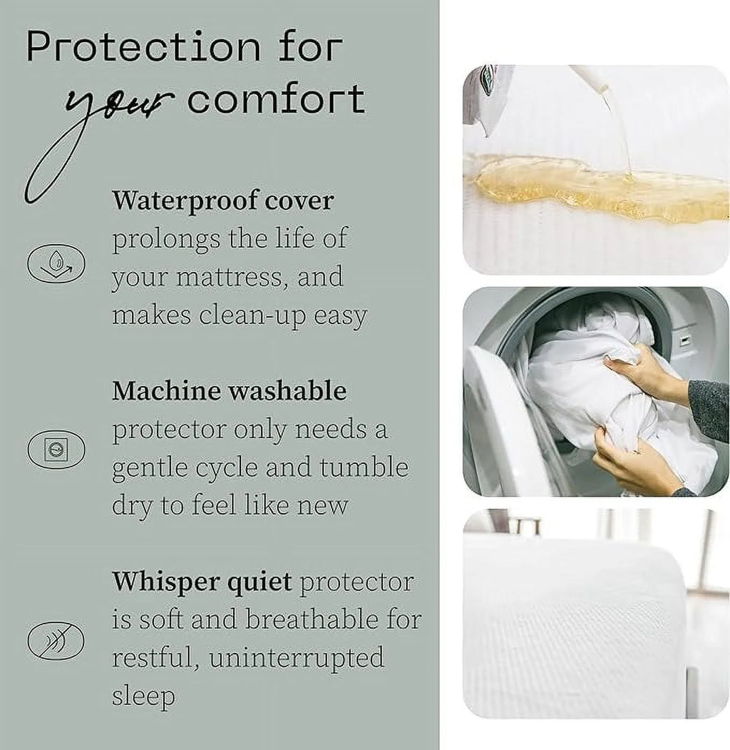 Full Waterproof Mattress Protector Sheet J9783