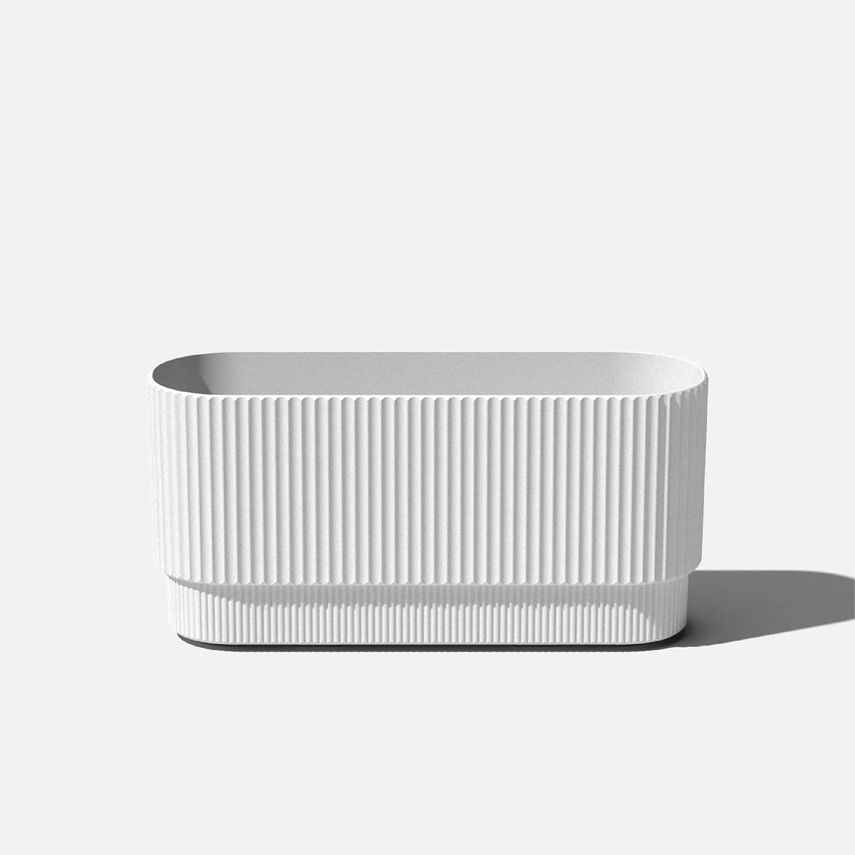 30" Long Plastic-Stone Planter White R926