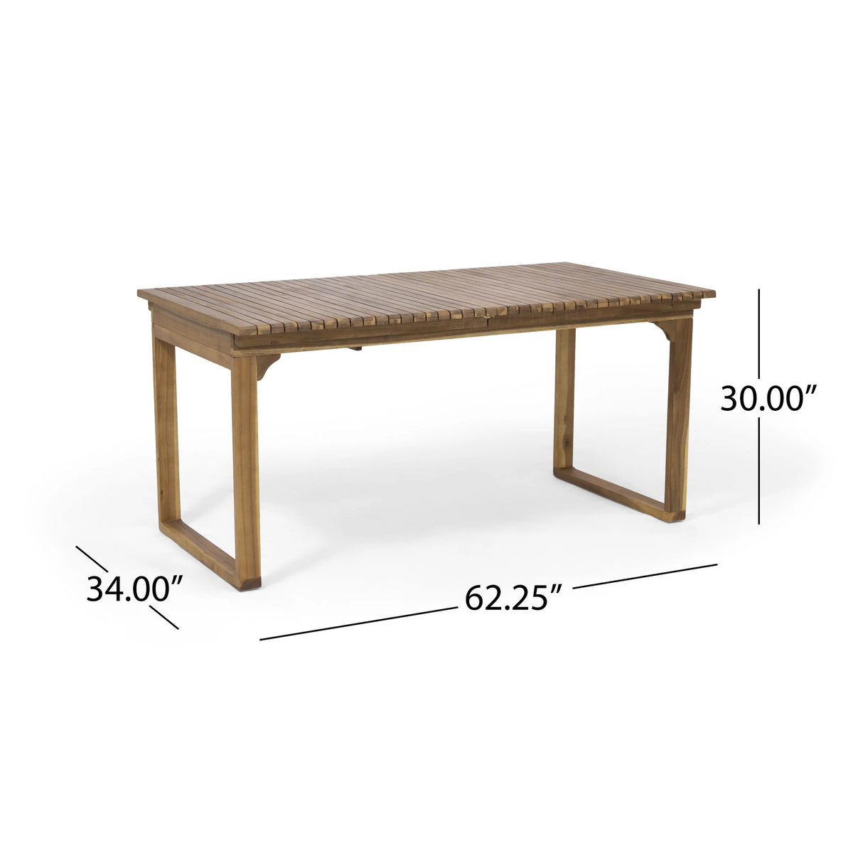 8 Seater Expandable Acacia Wood Dining Set G1945