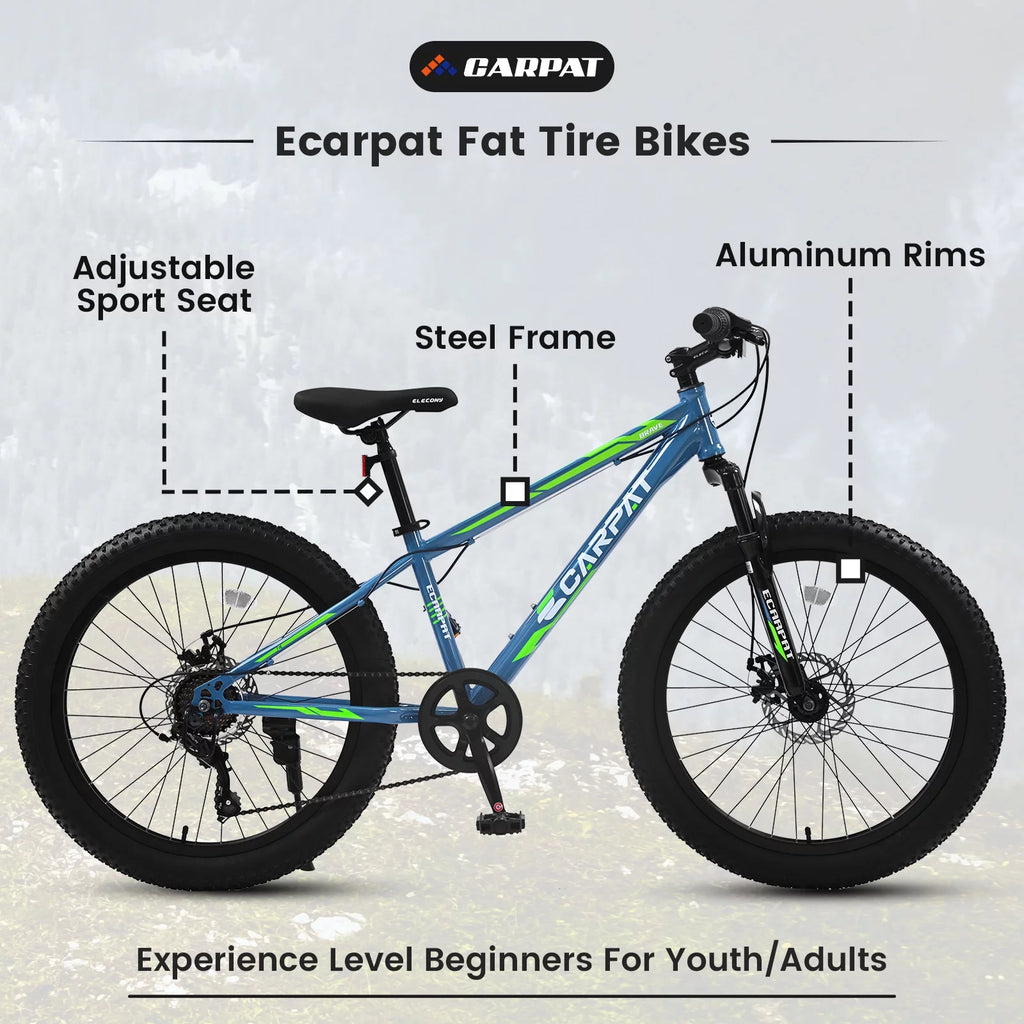 24 inch Fat Tire Mountain Bike A309885