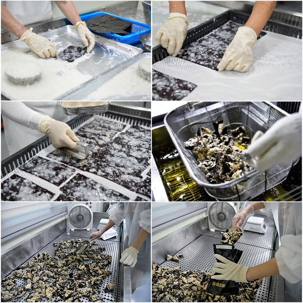 Handmade Korean Seaweed Snacks Chips with Sticky Rice, No Sugar, Vegan S9943