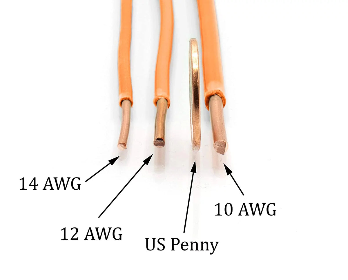 200 Feet Insulated Solid Copper THHN / THWN Wire 10 AWG Orange G132