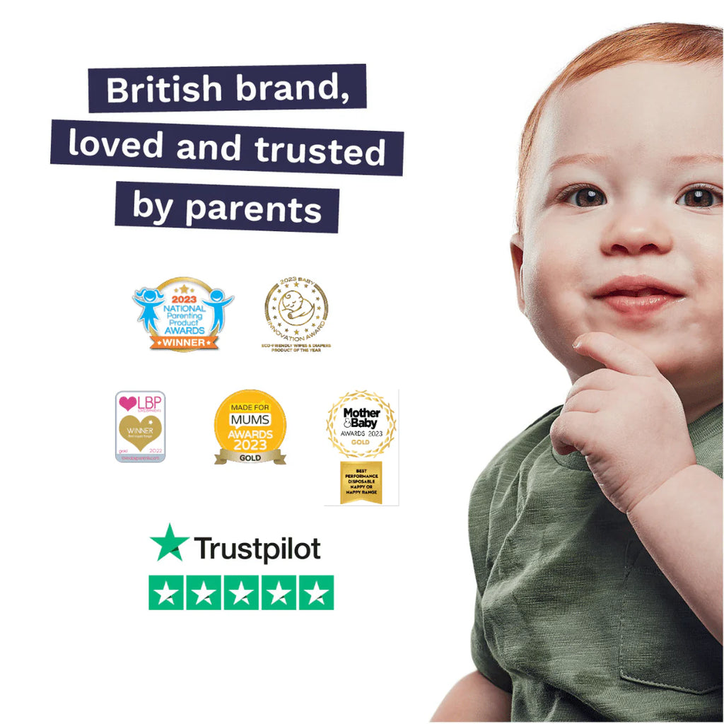 Sensitive Soft Sustainable Baby Diapers Size 1, 96 Count N374961