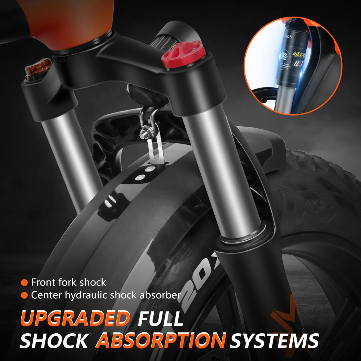 Foldable Electric Bike 52V 15AH Removable Battery Full Suspension J78938