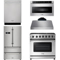 36 Gas Range, Range Hood, Microwave, Refrigerator, Dishwasher N305263