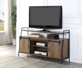 Rustic Oak Black TV Stand V3987