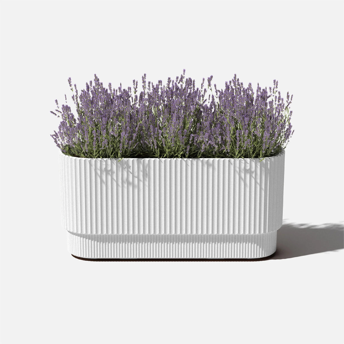30" Long Plastic-Stone Planter White R926