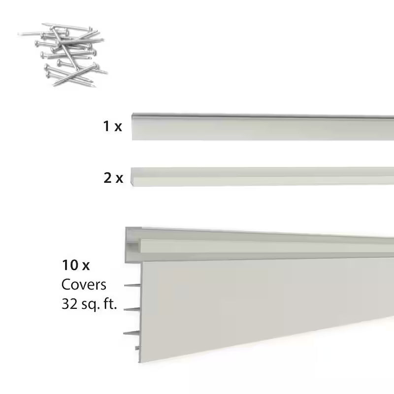 PVC Slatwall 8 ft. x 4 ft. Sandstone F903029