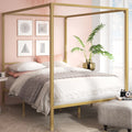 Queen Metal Canopy Platform Bed Frame P529630
