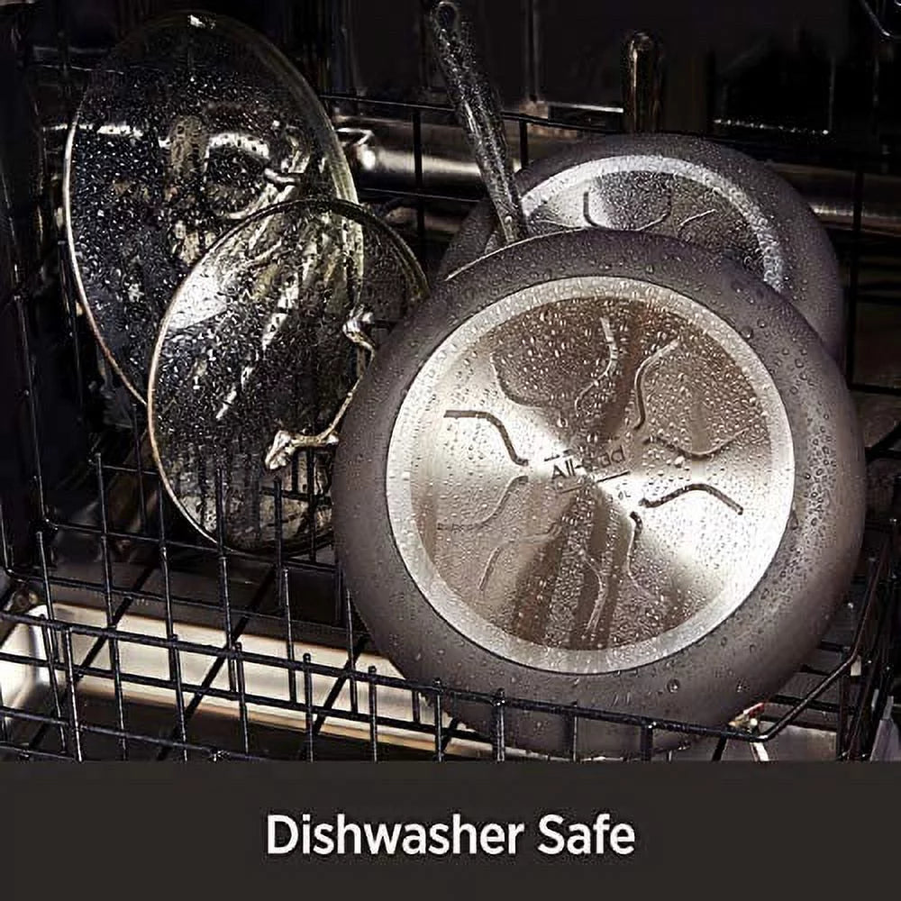 Hard Anodized Nonstick 2 Piece Fry Pan and Saute Pan Set L383