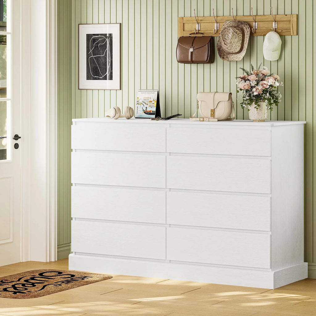 Black 6 Drawer Double Dresser V49183
