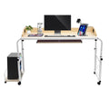Height Adjustable Overbed Table with Wheels X3391