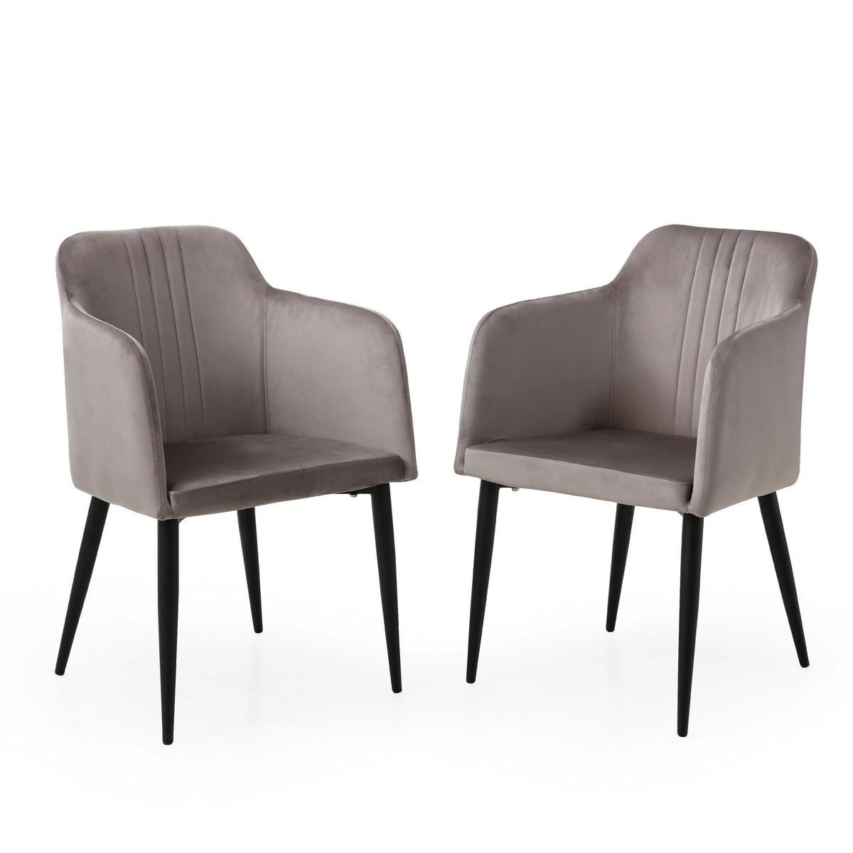 Modern Dining Chair, Set of 2, Midnight Grey F733786