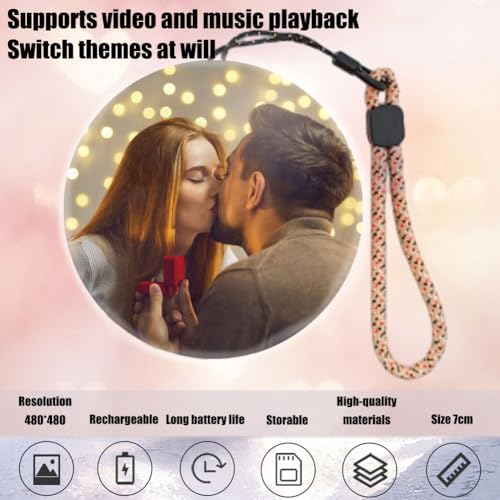 Black USB Rechargeable Memory Sphere Lamp V9528