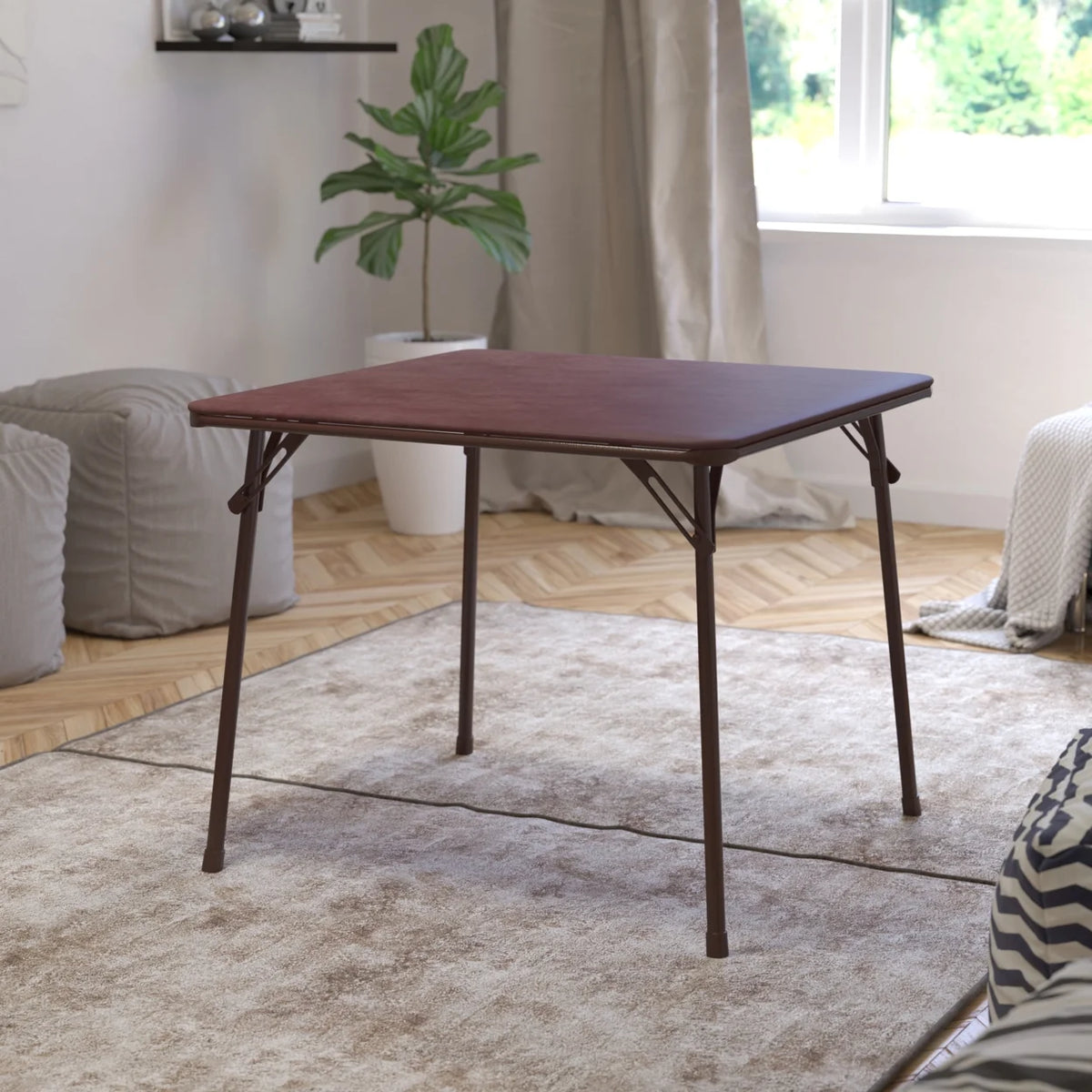 Brown Folding Card Table S84335