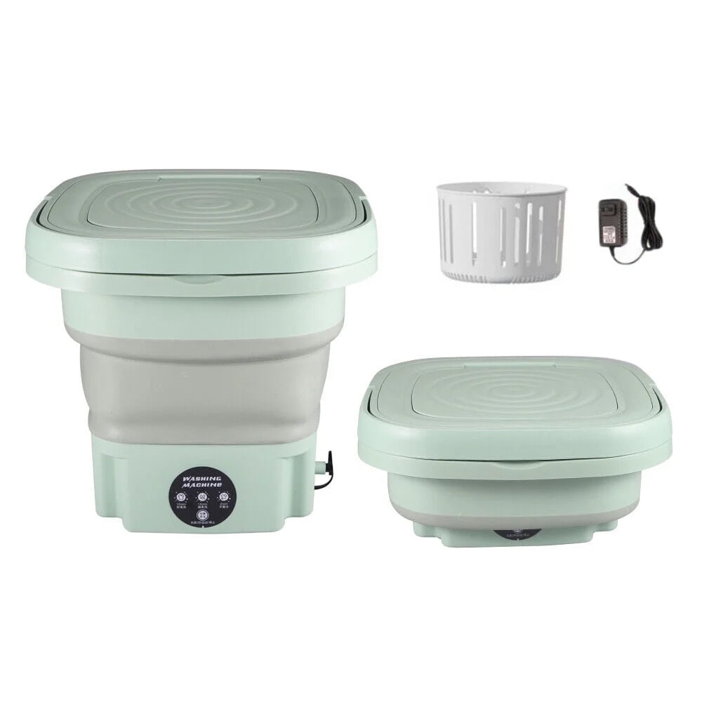 Green 8L Portable Folding Washer B1037