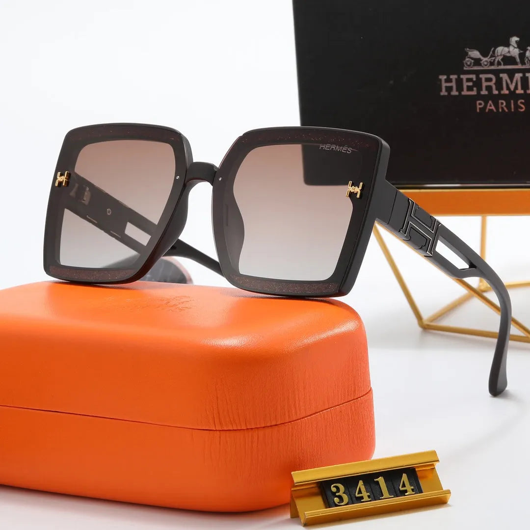 Fashion Big H Hollow Temple Polarized Sunglasses G2049
