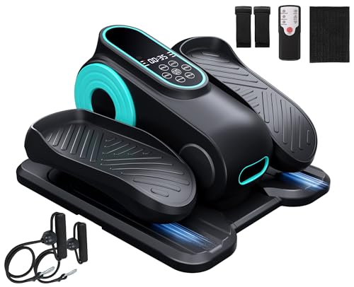 Under Desk Elliptical Machine, Quiet Portable Electric Seated Pedal Exerciser with Remote Control & 12 Adjustable Speeds L2871