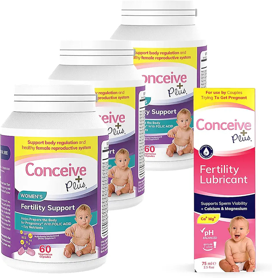 Prenatal Vitamins + Fertility Lubricant 3 x 60 Capsules 2.5 oz R675