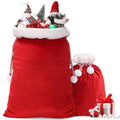 Large Red Velvet Drawstring Gift Bags G47787