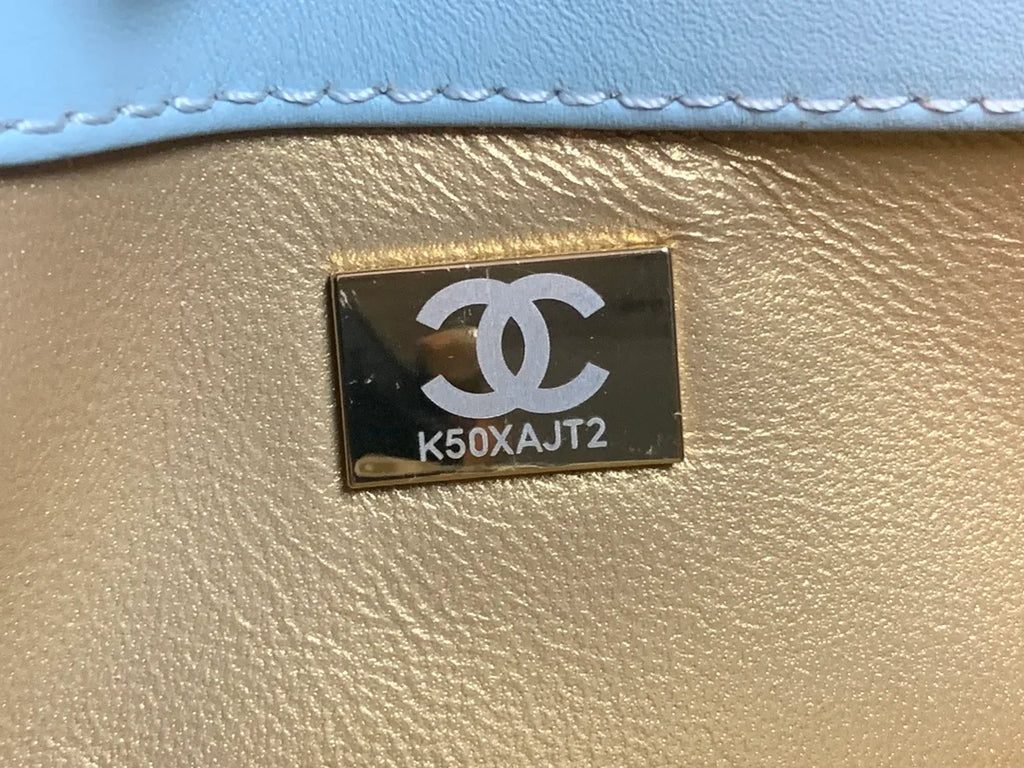 Light Blue Hobo Handbag V6406