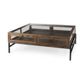 Dark Brown Rustic Coffee Table B937