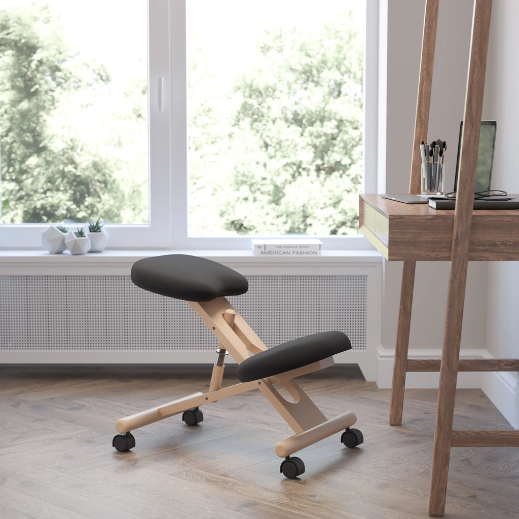 Black Ergonomic Kneeling Office Chair K63895