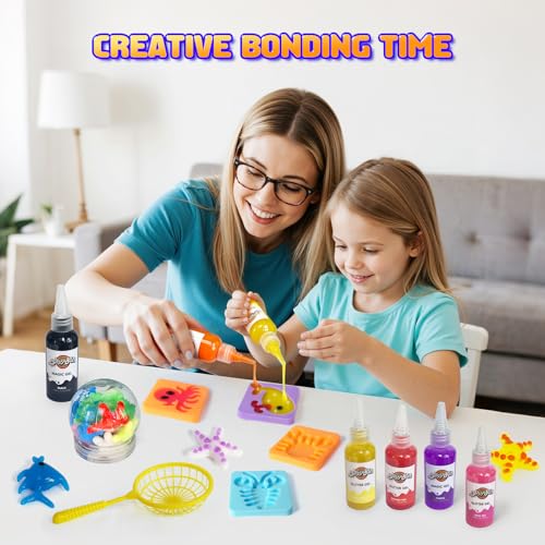Magic Water Elf Toy Kit with 24 Magic Gels and 16 Sea Creature Molds J3789