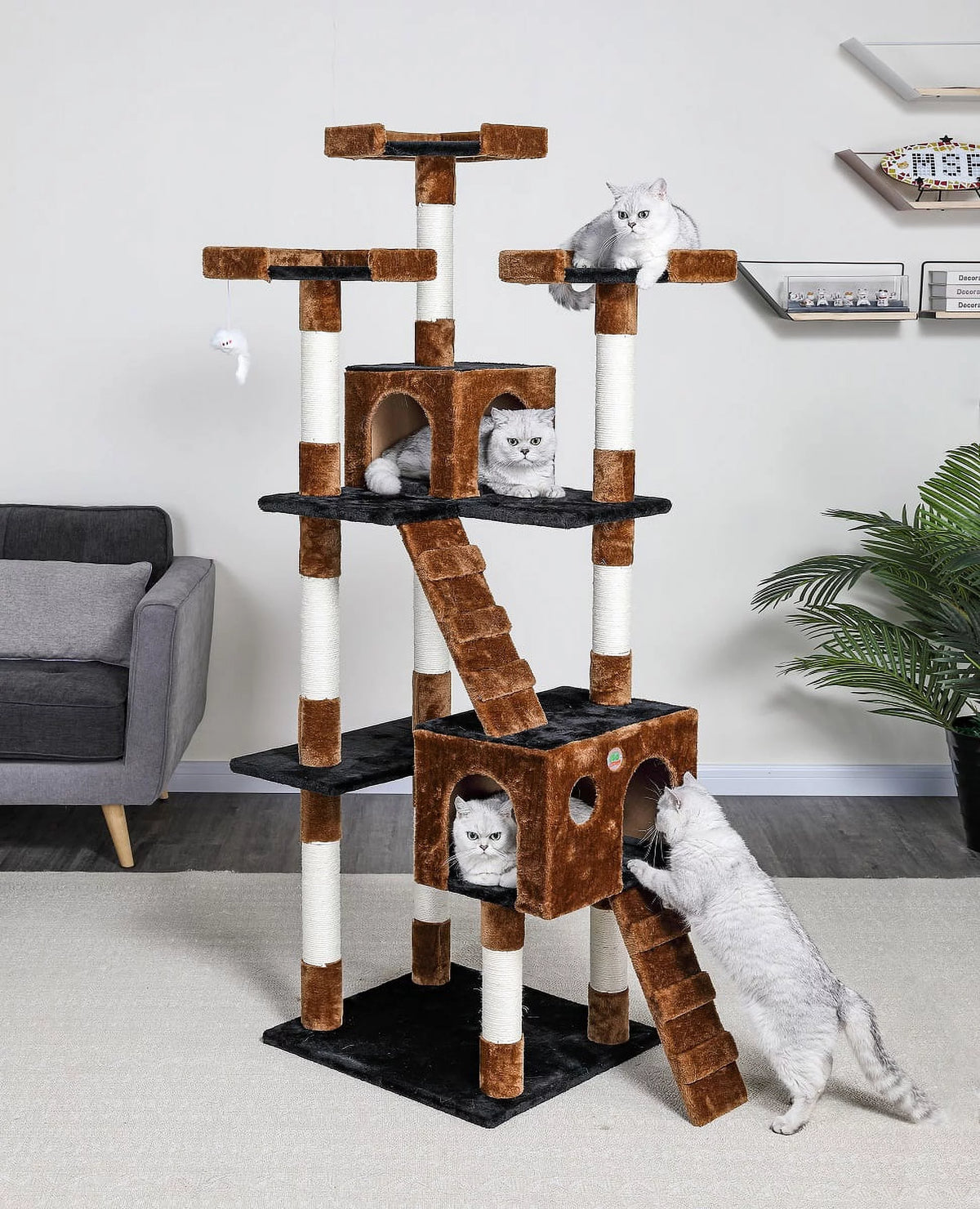 72 in. High Cat Tree Furniture A5956