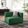 Black Emerald Velvet Right-Arm Chair A74253